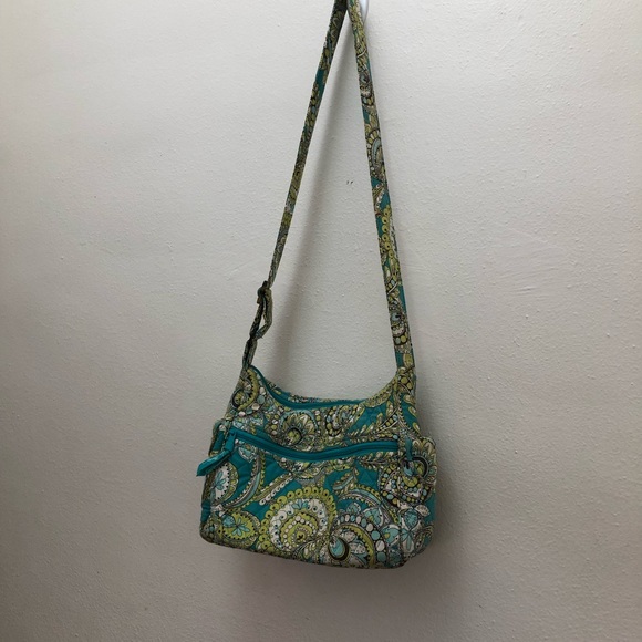 Vera Bradley Women's Small Shoulder Purse Top Zipper Closure - Picture 13 of 14